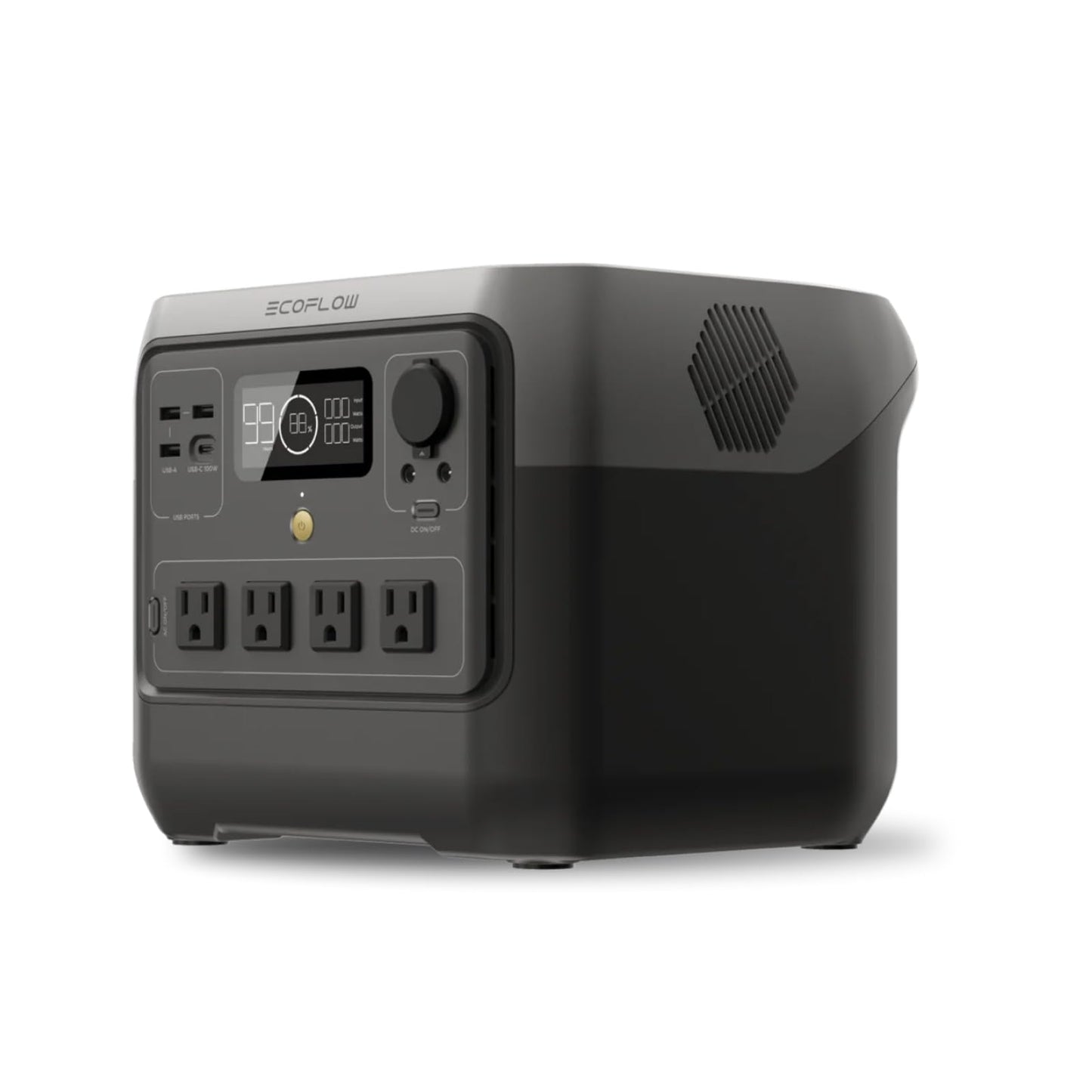 Portable Solar Generator 768Wh LiFePO4 Fast-Charging Power Station with AC Outlets