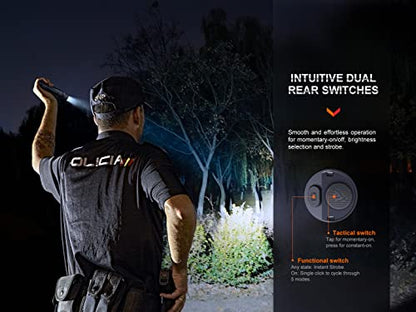 2800 Lumen USB Rechargeable LED Tactical Flashlight with Charging Cable and Carry Case