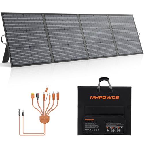 Lightweight Foldable Portable Solar Panel with Adjustable Kickstand for Camping and RV Use