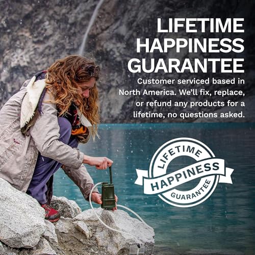 0.01 Micron Portable Hand Pump Survival Water Filtration System