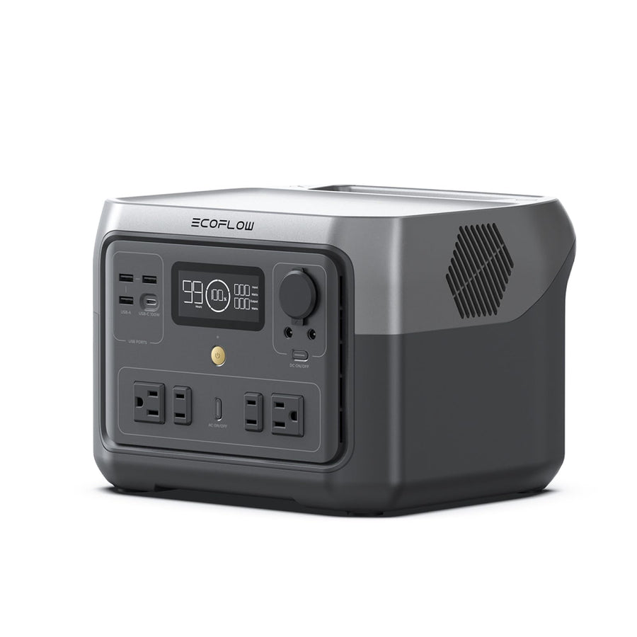 Portable Solar Generator Power Station 500Wh LiFePO4 Fast-Charging with AC Output