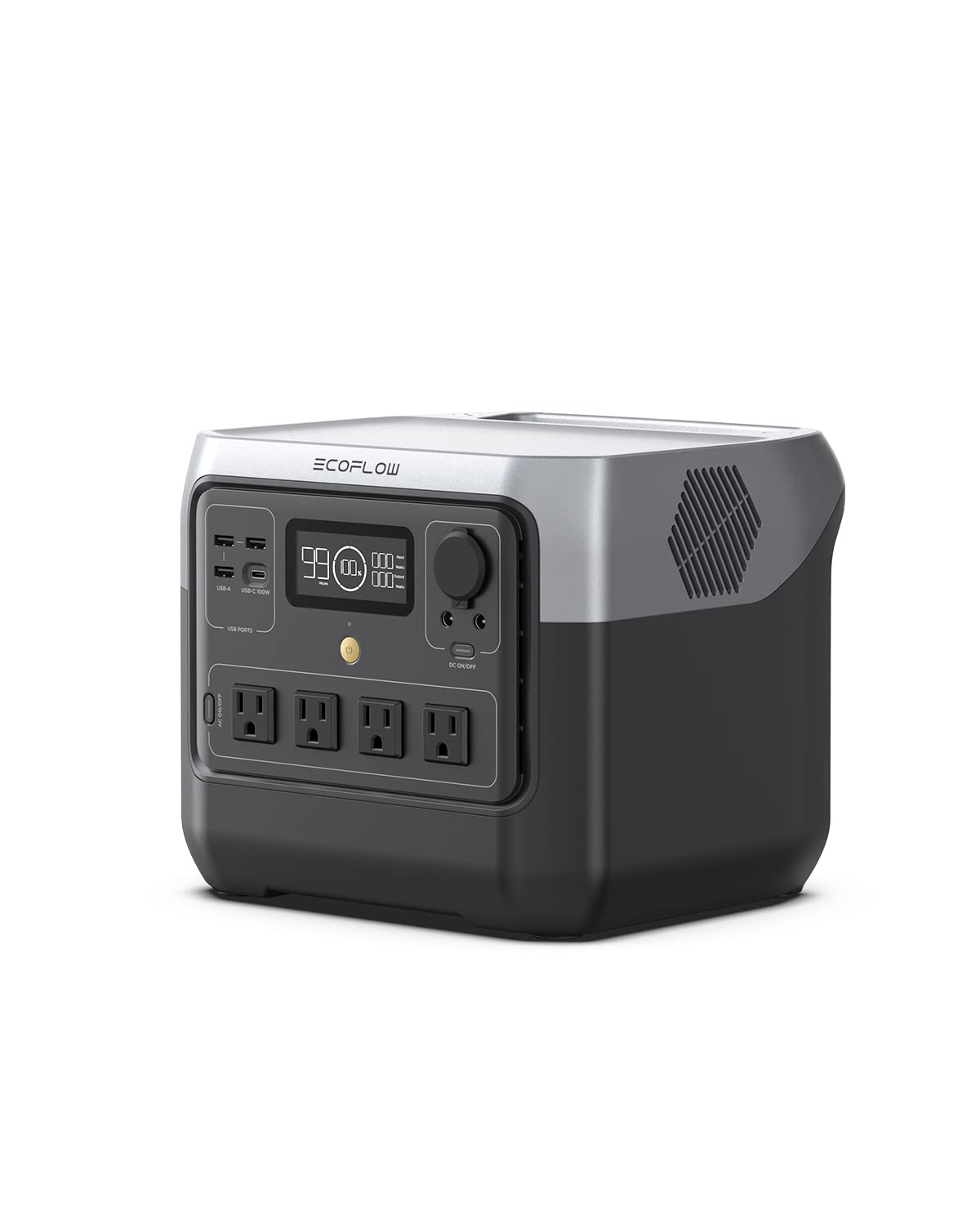 Portable Solar Generator 768Wh LiFePO4 Fast-Charging Power Station with AC Outlets