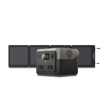 Portable Solar Generator Power Station 500Wh LiFePO4 Fast-Charging with AC Output
