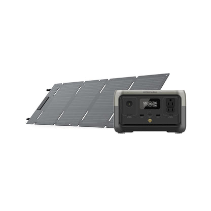Portable LiFePO4 Solar Generator 245Wh Fast-Charging Power Station with AC Output and UPS Mode