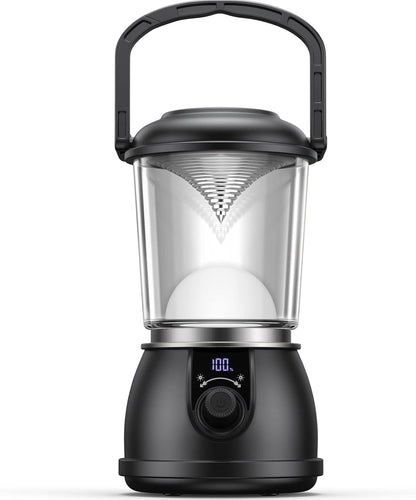 1000LM Rechargeable LED Camping Lantern with Hanging Hook for Emergency Outdoor Use