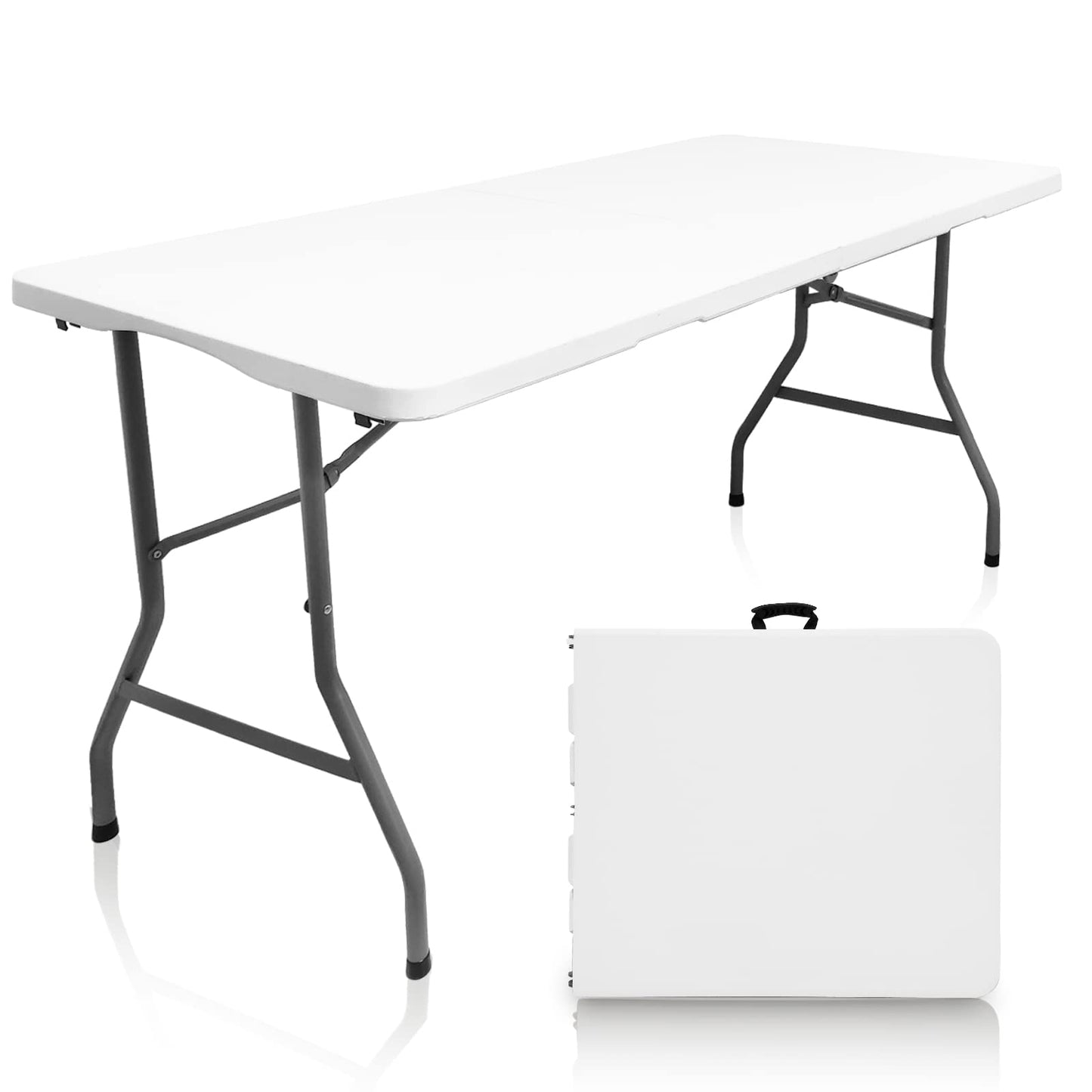 CAMP SOLUTIONS Bi-Fold Plastic Folding Table