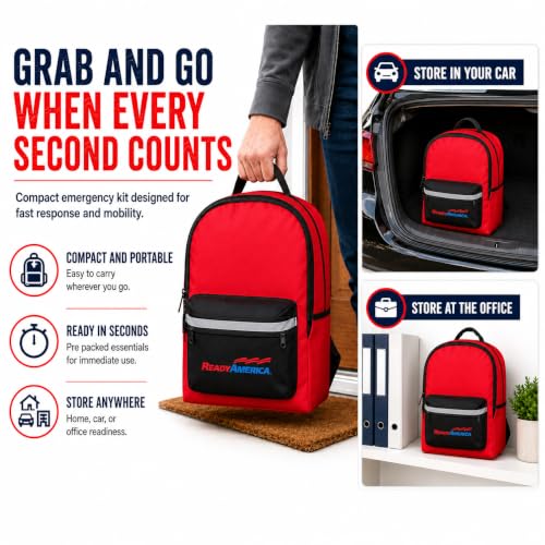2-Person 72-Hour Deluxe Emergency Go-Bag with Survival Supplies and Power Device