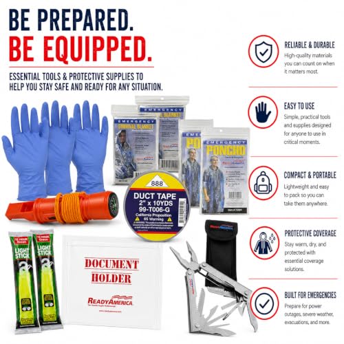 2-Person 72-Hour Deluxe Emergency Go-Bag with Survival Supplies and Power Device