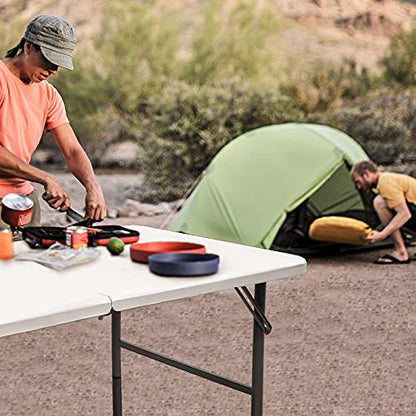 CAMP SOLUTIONS Bi-Fold Plastic Folding Table