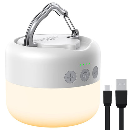 1000LM Rechargeable LED Camping Lantern with Hanging Hook for Emergency Outdoor Use
