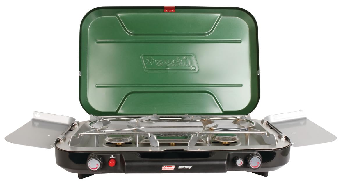 3-Burner Portable Propane Camping Stove with Adjustable Heat Control