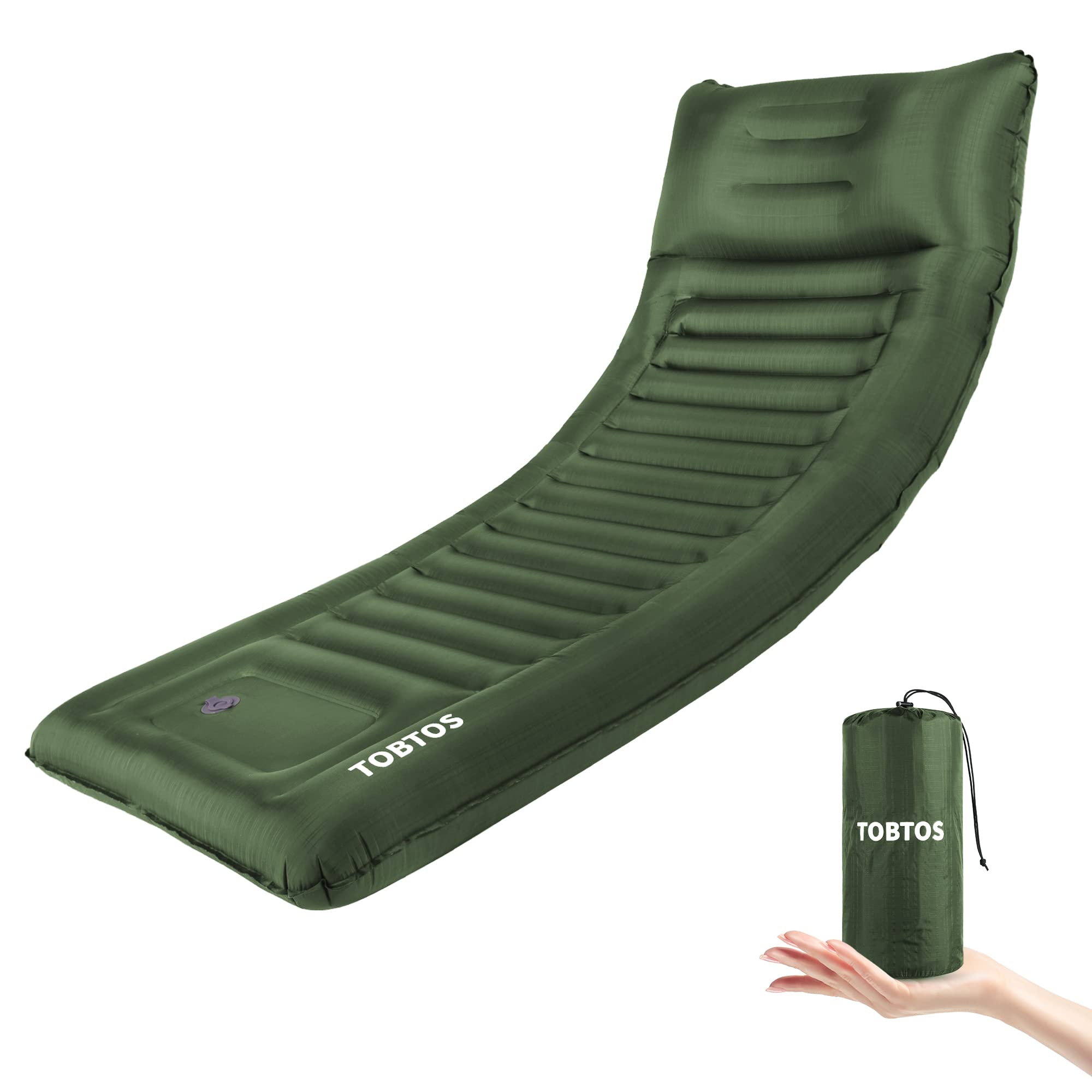 TOBTOS 6 Inch Self Inflating Sleeping Pad