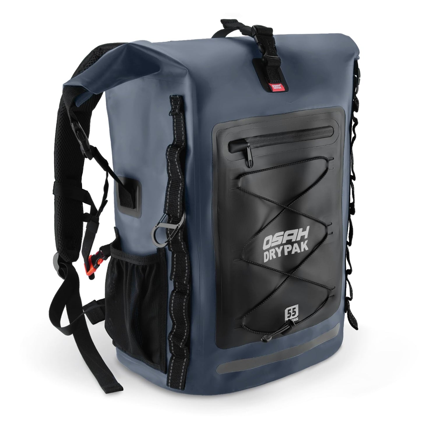 Roll-Top Waterproof Dry Bag Backpack for Outdoor Travel and Water Sports
