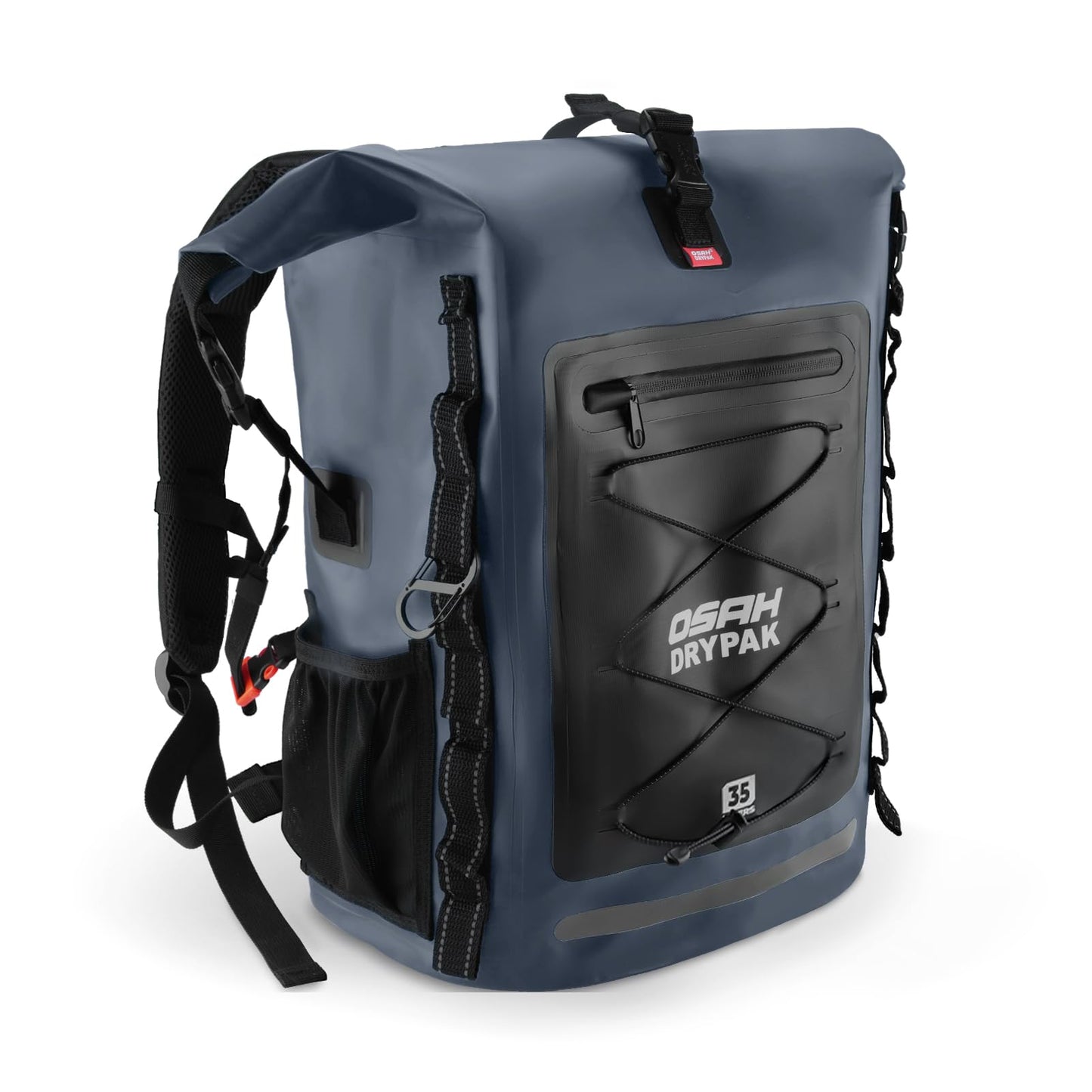 Roll-Top Waterproof Dry Bag Backpack for Outdoor Travel and Water Sports