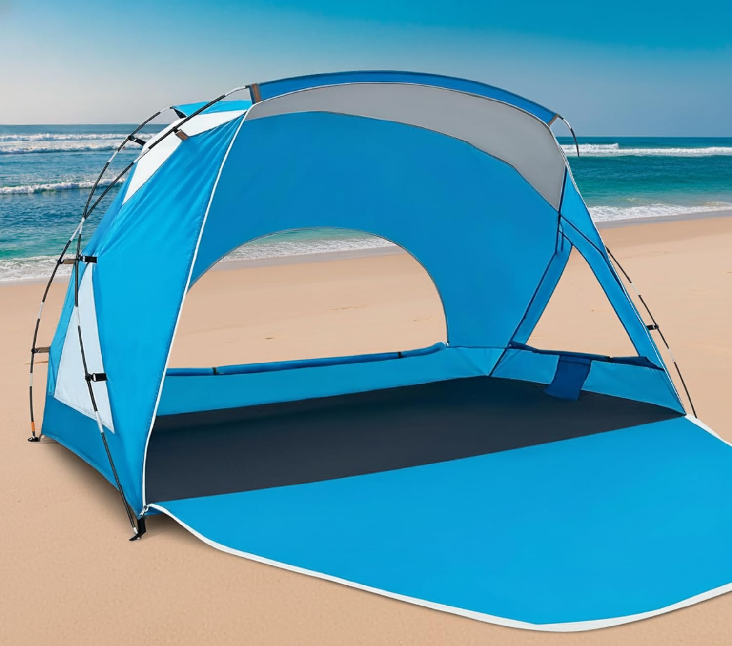 Portable UPF50+ Waterproof Beach Sun Shelter Canopy