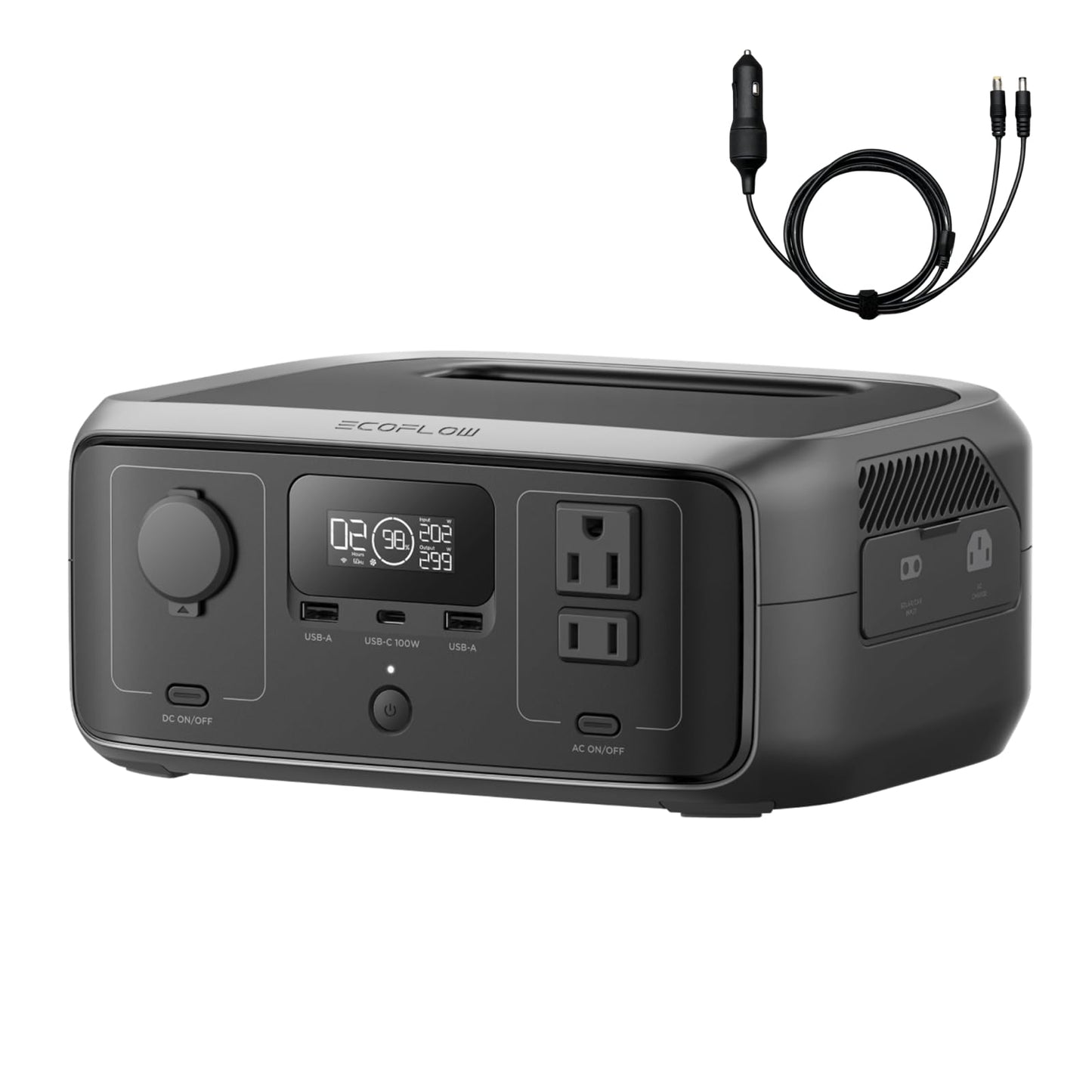 Portable LiFePO4 Solar Generator 245Wh Fast-Charging Power Station with AC Output and UPS Mode