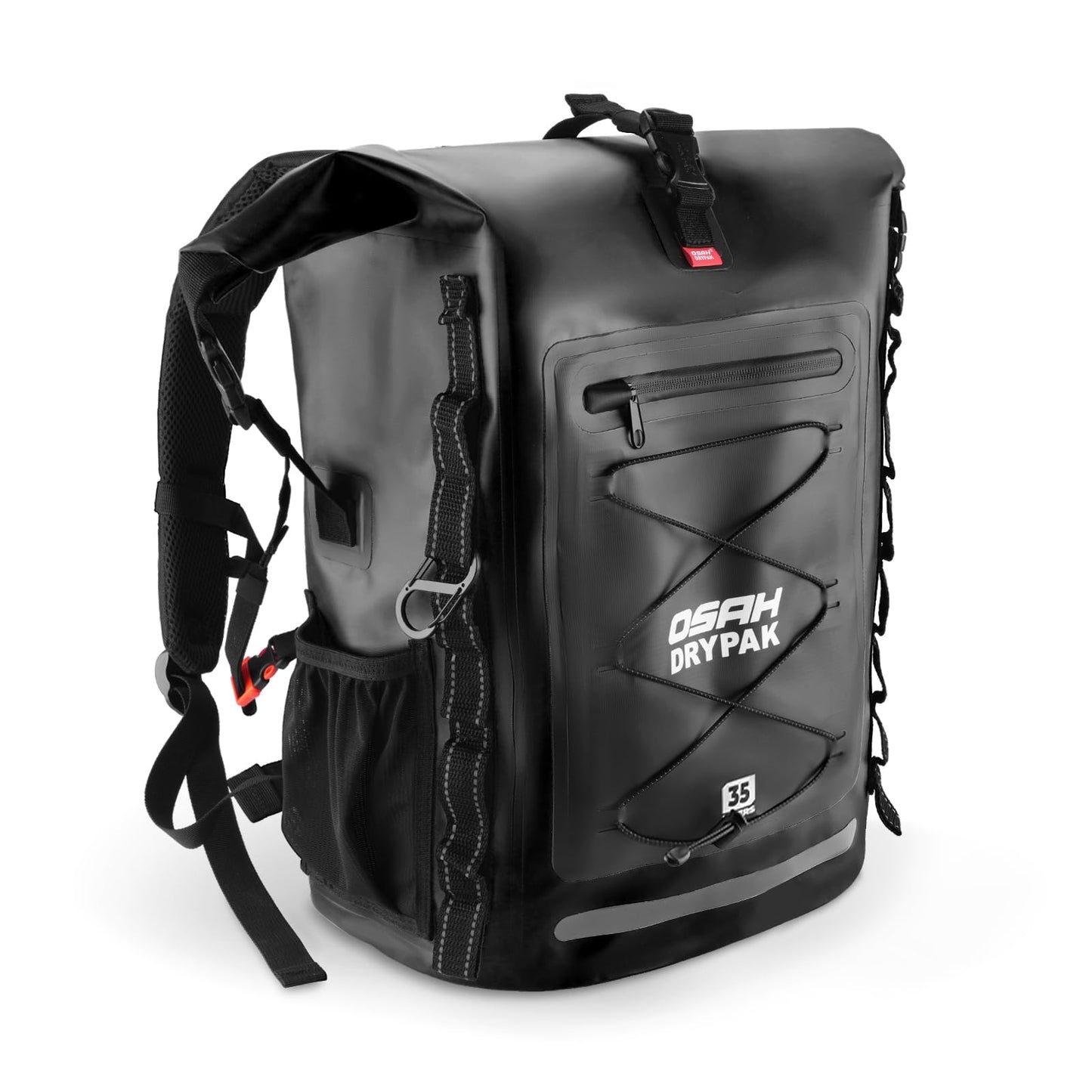 Roll-Top Waterproof Dry Bag Backpack for Outdoor Travel and Water Sports
