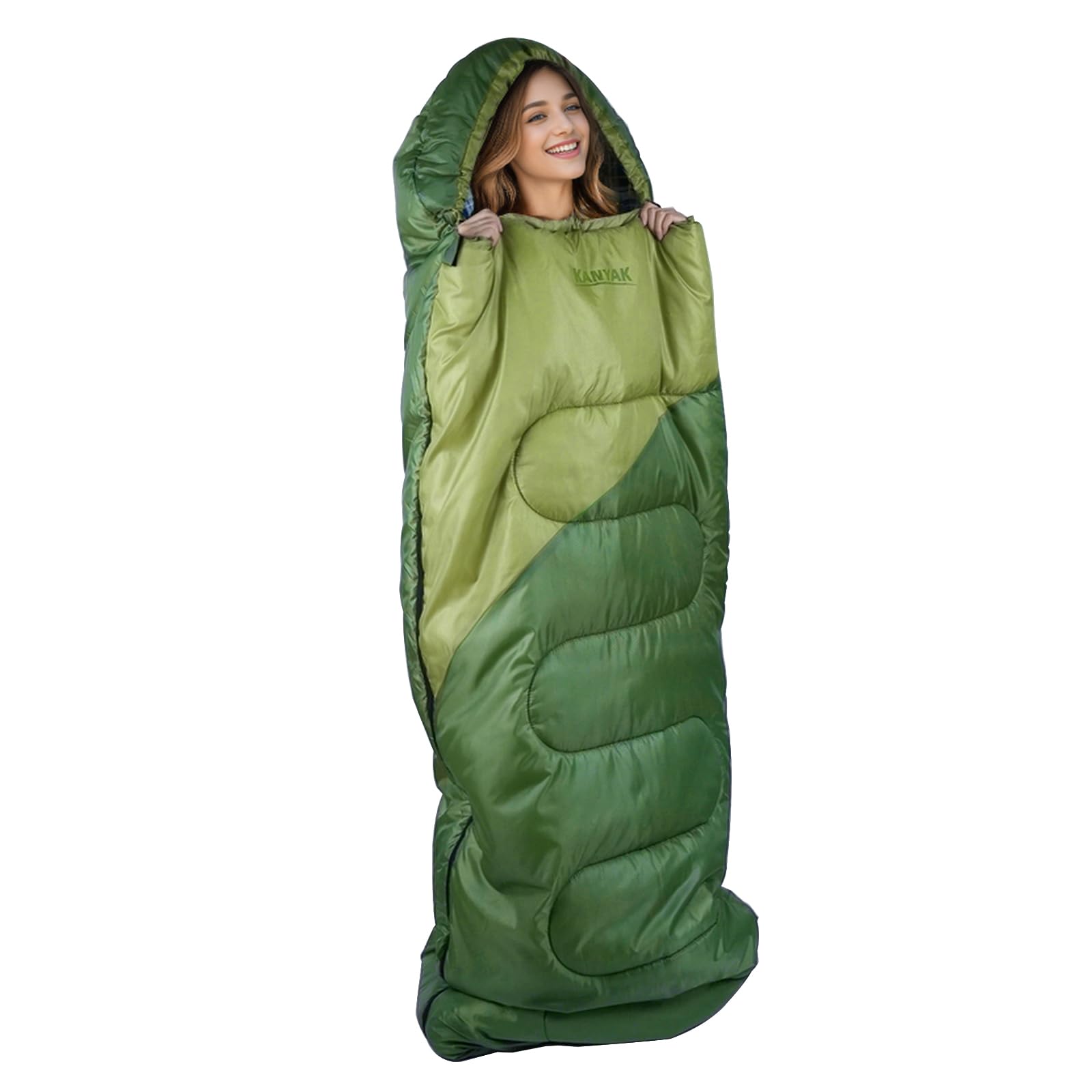 32°F 3-4 Season Warm Camping Sleeping Bag for All Ages