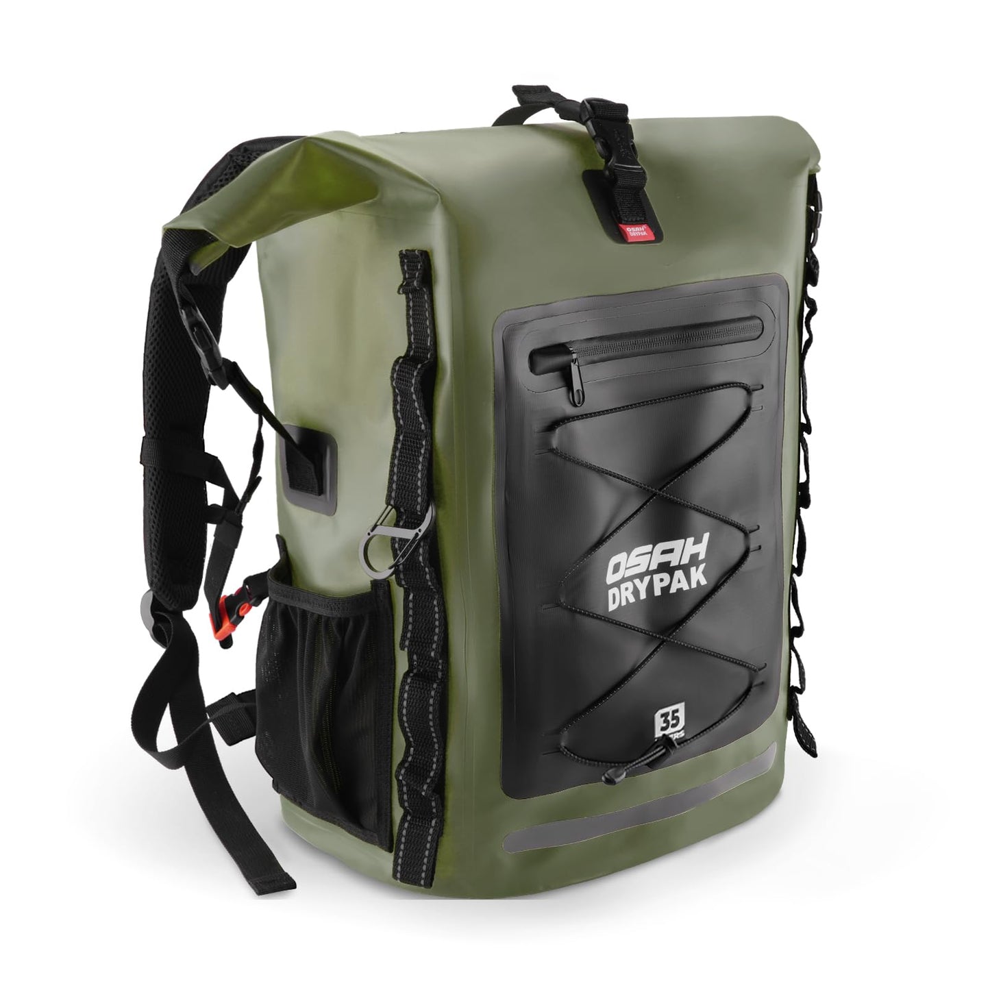 Roll-Top Waterproof Dry Bag Backpack for Outdoor Travel and Water Sports