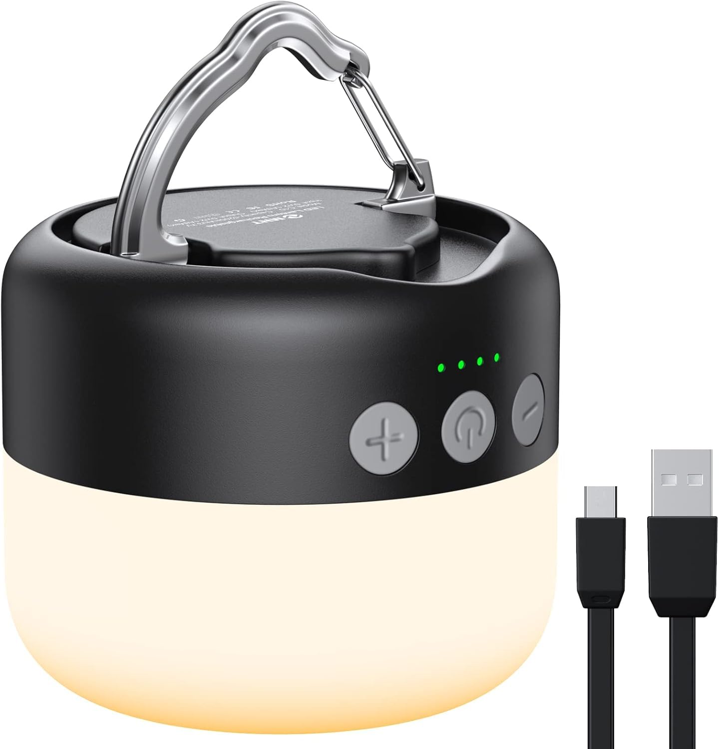 1000LM Rechargeable LED Camping Lantern with Hanging Hook for Emergency Outdoor Use