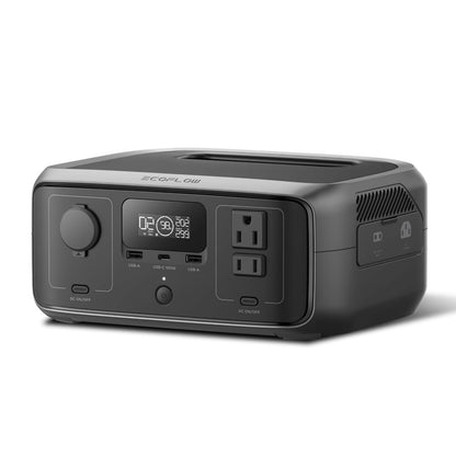 Portable LiFePO4 Solar Generator 245Wh Fast-Charging Power Station with AC Output and UPS Mode