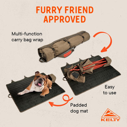 Low Folding Camping Chair for Outdoor Events with Carry Bag