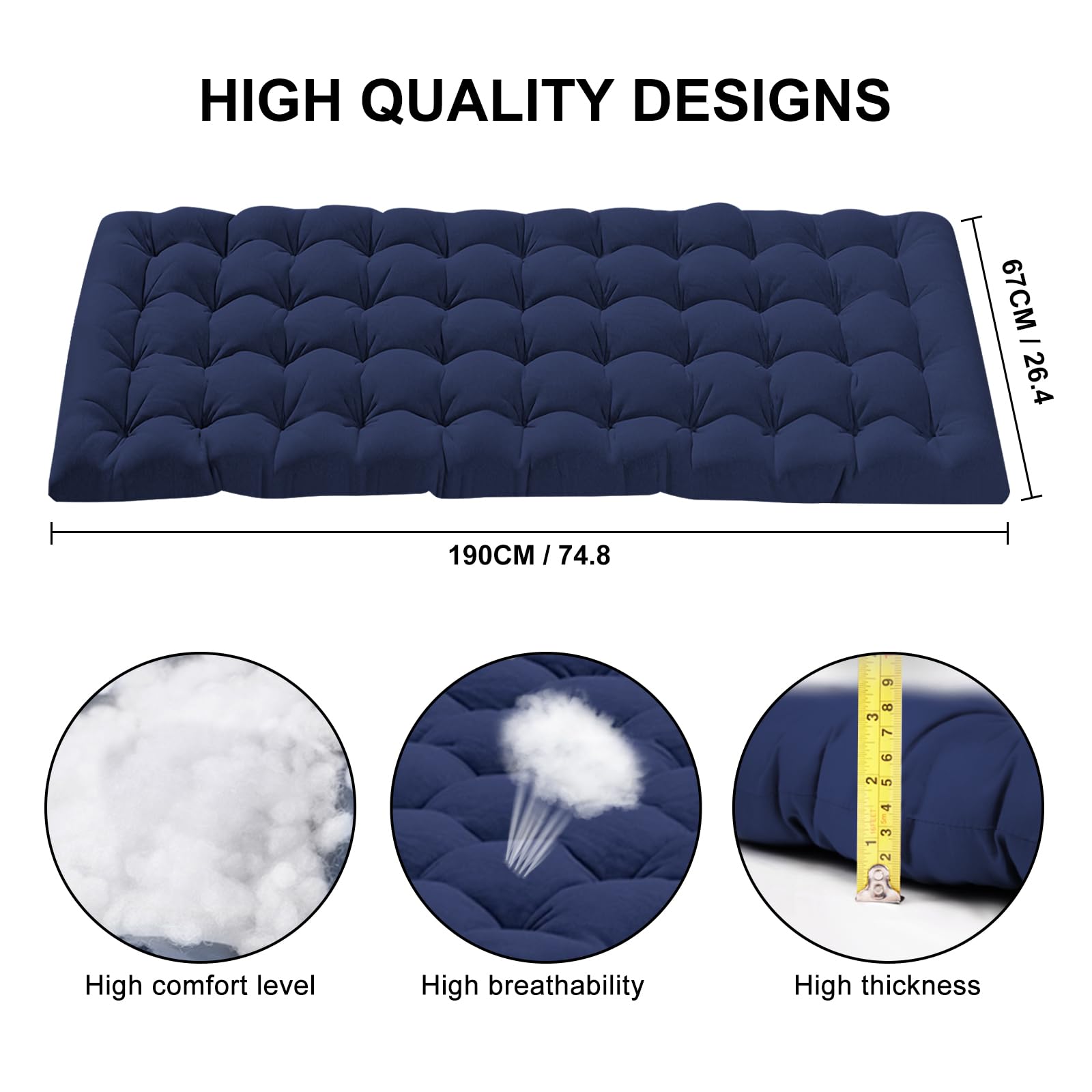 450lb Heavy Duty Folding Camping Cot with Carry Bag