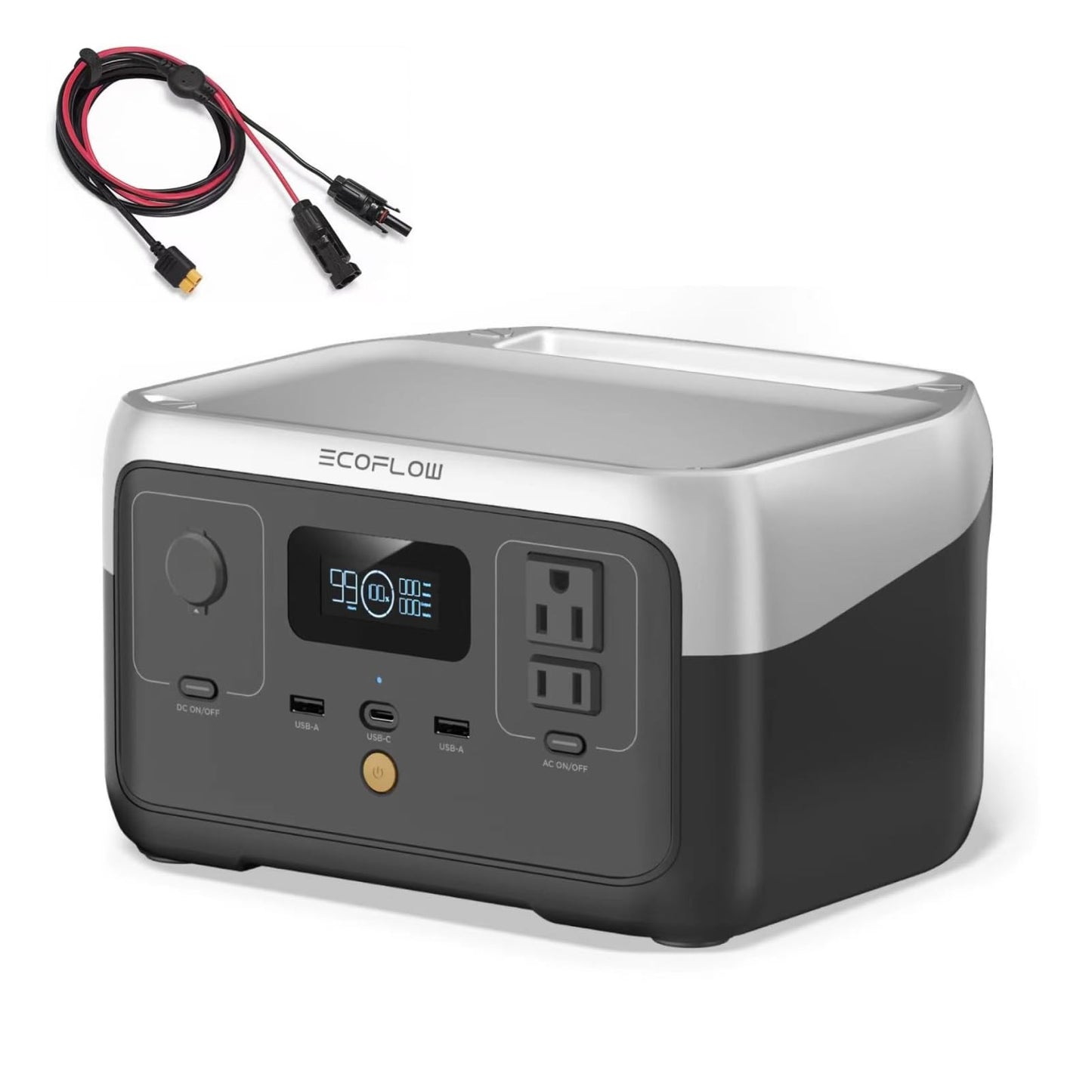 Portable LiFePO4 Solar Generator 245Wh Fast-Charging Power Station with AC Output and UPS Mode