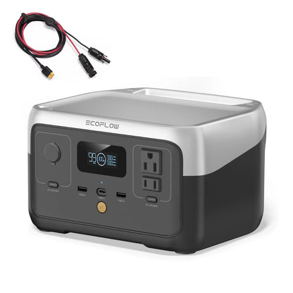 Portable LiFePO4 Solar Generator 245Wh Fast-Charging Power Station with AC Output and UPS Mode