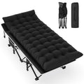 Folding Adult Camping Cot with Mattress and Storage Bag