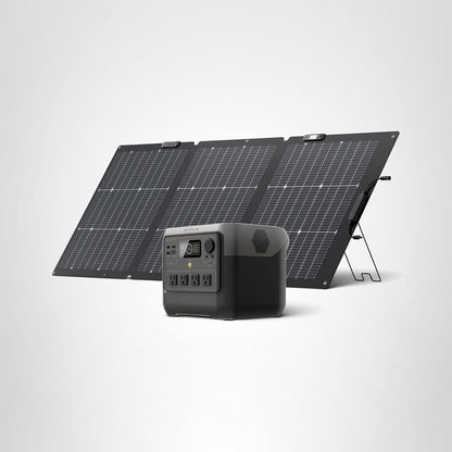 Portable Solar Generator 768Wh LiFePO4 Fast-Charging Power Station with AC Outlets