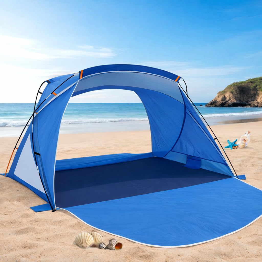 Portable UPF50+ Waterproof Beach Sun Shelter Canopy