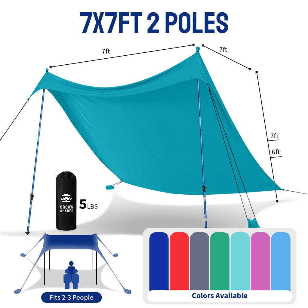 10x10 Easy Pop-Up Beach Sun Shelter Canopy with UPF50+ Protection