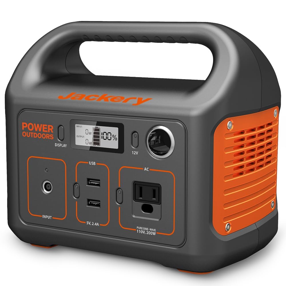 Portable Solar Generator 293Wh Lithium Backup Power Station for Camping and Outdoor Use