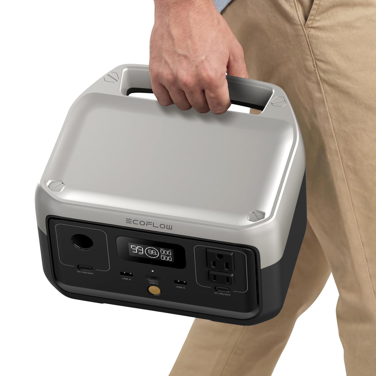 Portable LiFePO4 Solar Generator 245Wh Fast-Charging Power Station with AC Output and UPS Mode