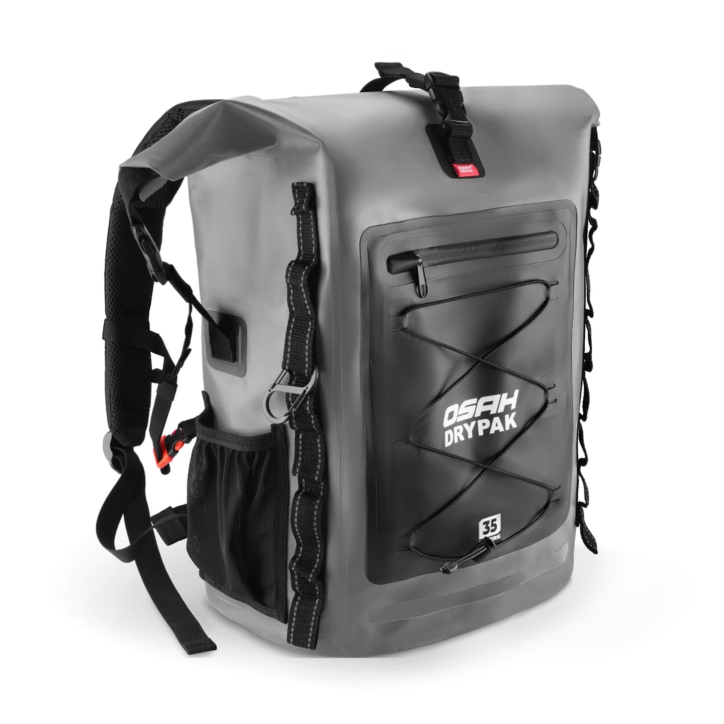 Roll-Top Waterproof Dry Bag Backpack for Outdoor Travel and Water Sports