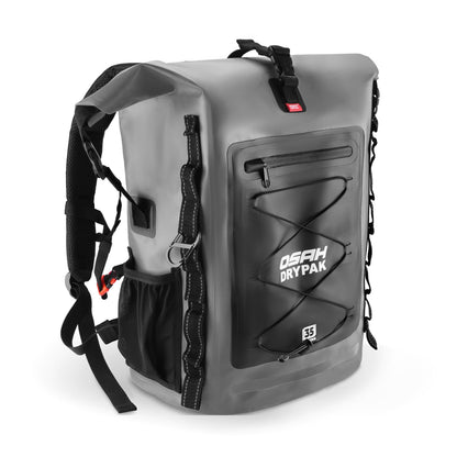 Roll-Top Waterproof Dry Bag Backpack for Outdoor Travel and Water Sports