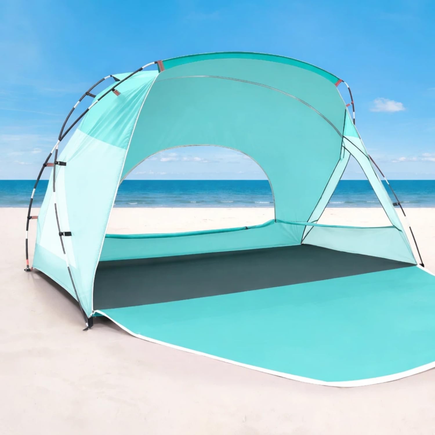 Portable UPF50+ Waterproof Beach Sun Shelter Canopy