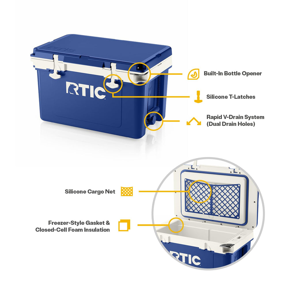 32-Quart Ultra-Light Insulated Portable Hard Cooler