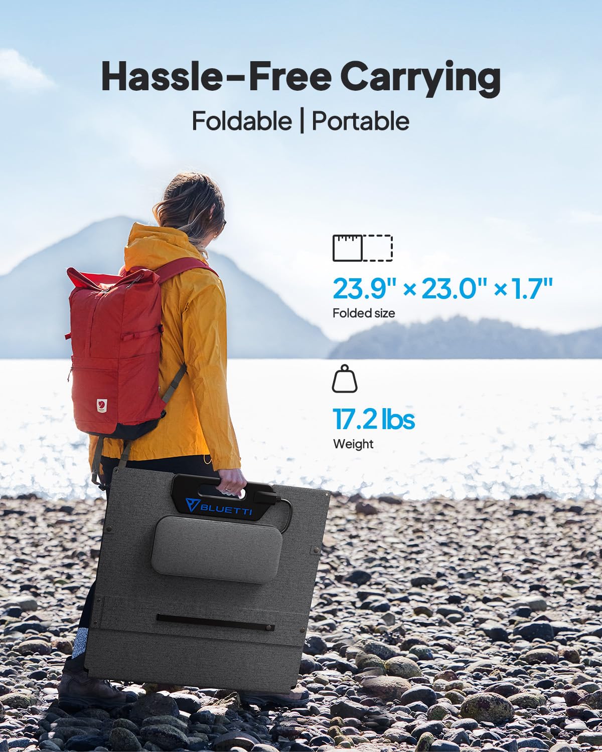 Expandable Portable LiFePO4 Solar Generator Power Station with External Battery Module