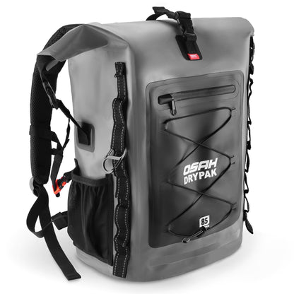 Roll-Top Waterproof Dry Bag Backpack for Outdoor Travel and Water Sports