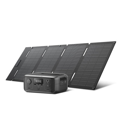 Portable LiFePO4 Solar Generator 245Wh Fast-Charging Power Station with AC Output and UPS Mode