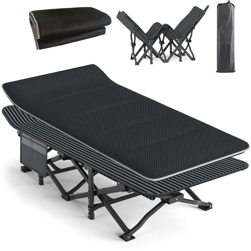 ATORPOK Camping Cot for Adults with Cushion Comfortable