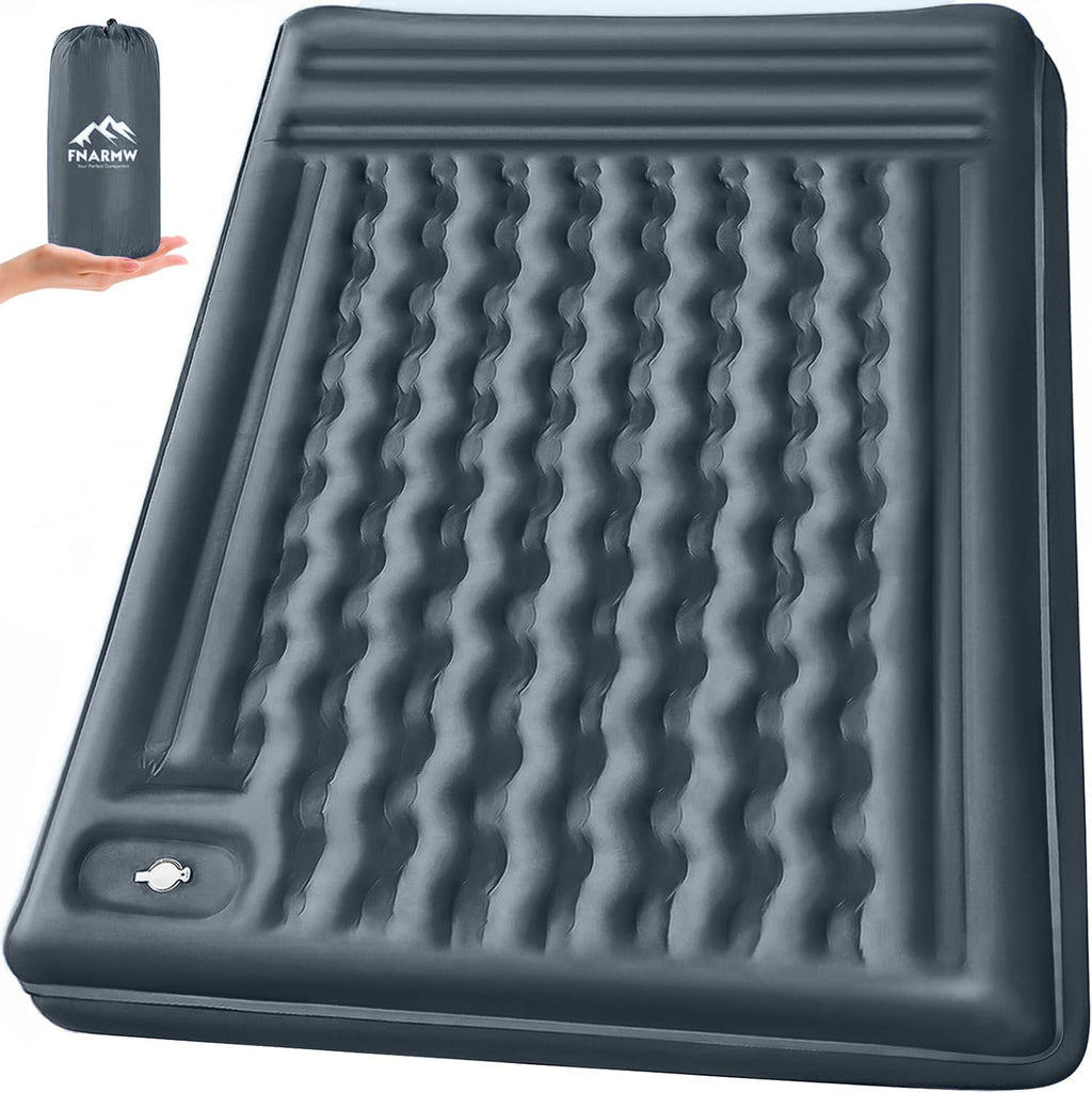 Double 6-Inch Self-Inflating Sleeping Pad with Foot Pump