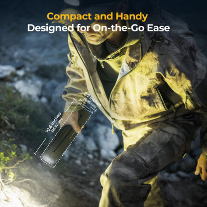 Telescopic Rechargeable Camping Lantern with Rotatable Collapsible LED Light