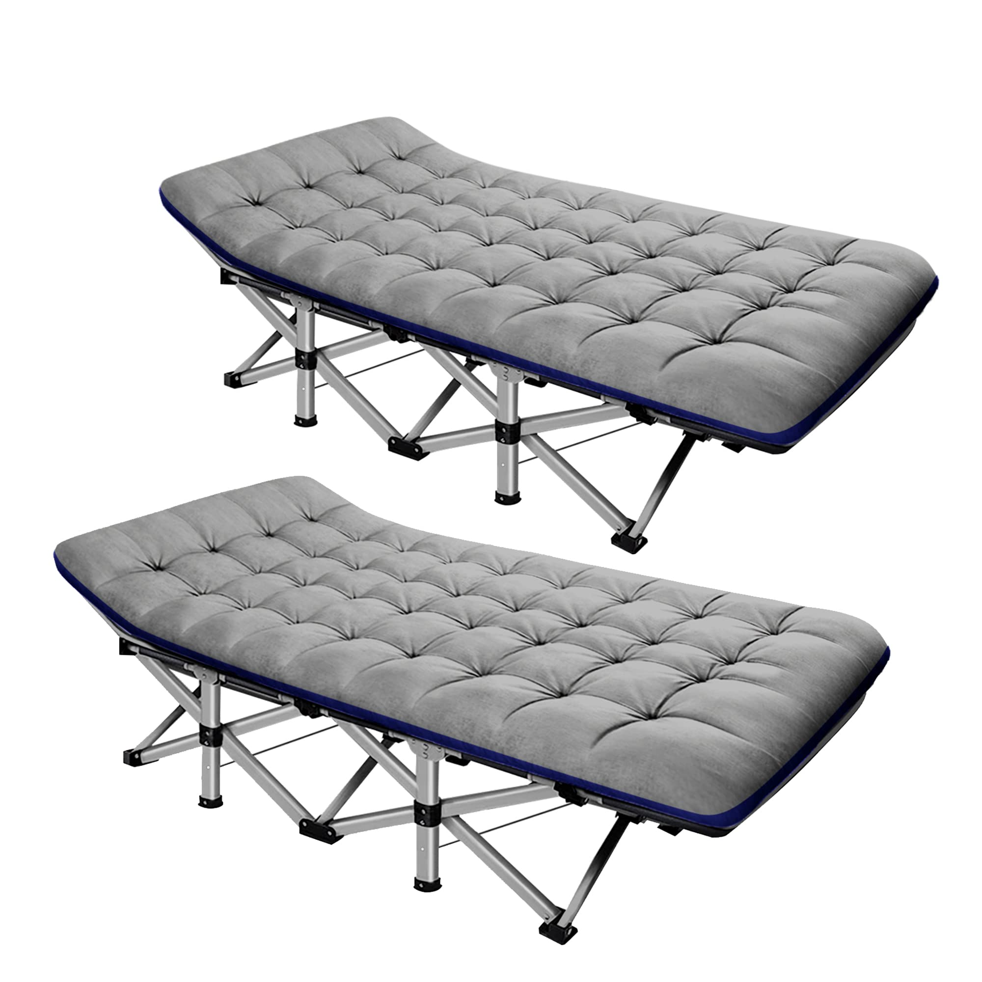 ABORON Folding Camping Cot W/Mat for Adults