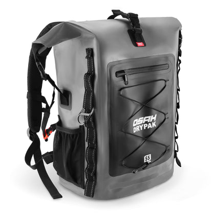 Roll-Top Waterproof Dry Bag Backpack for Outdoor Travel and Water Sports