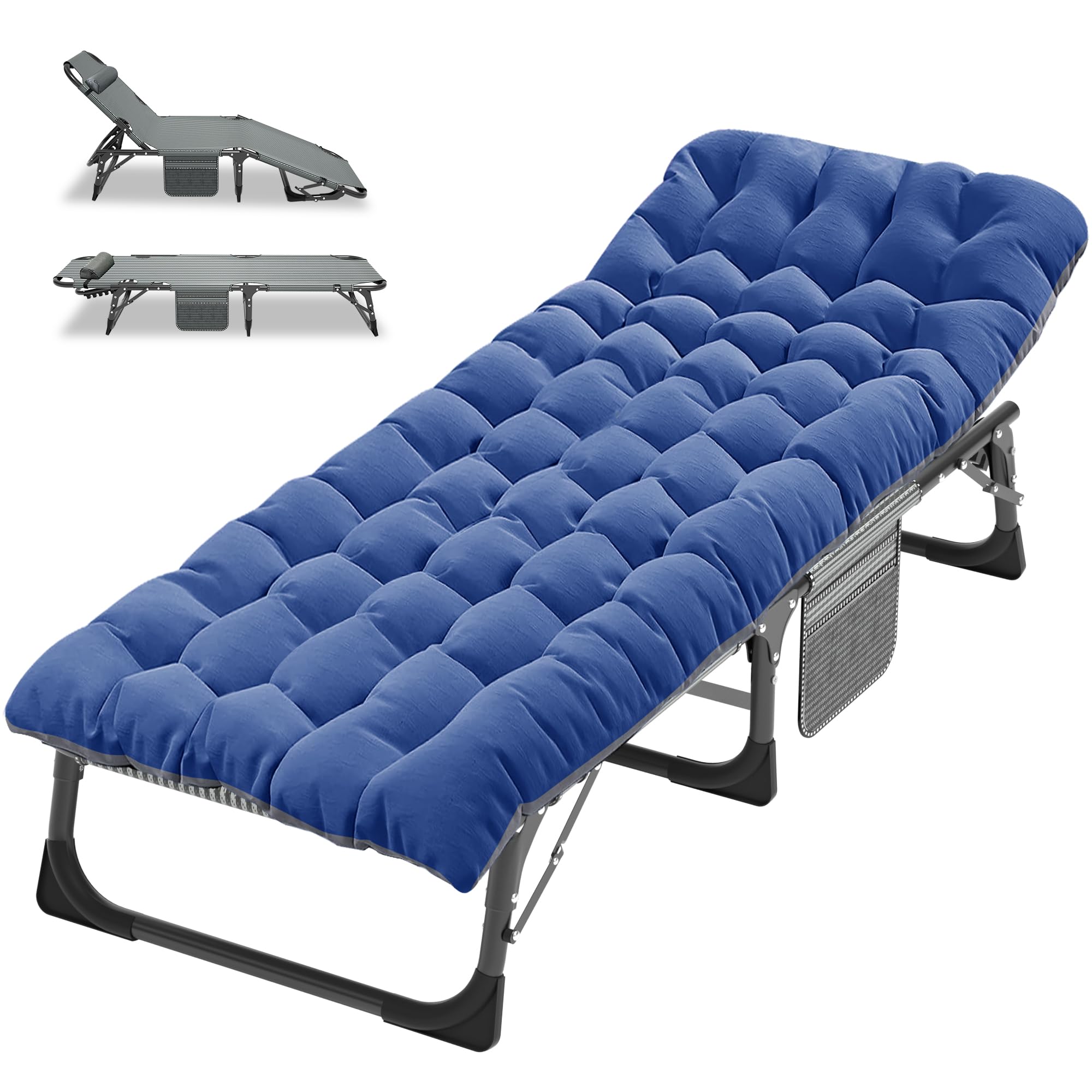ABORON Folding Camping Cot W/Mat for Adults