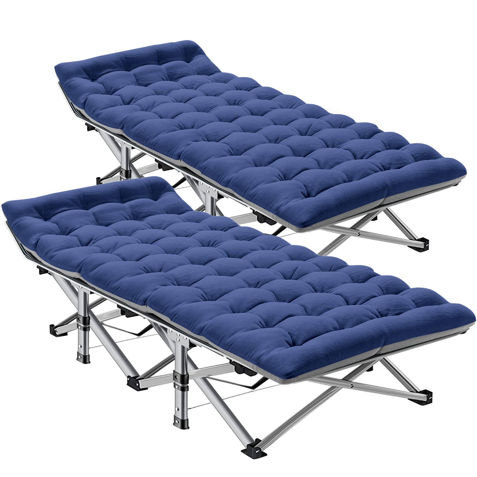 ABORON Folding Camping Cot W/Mat for Adults