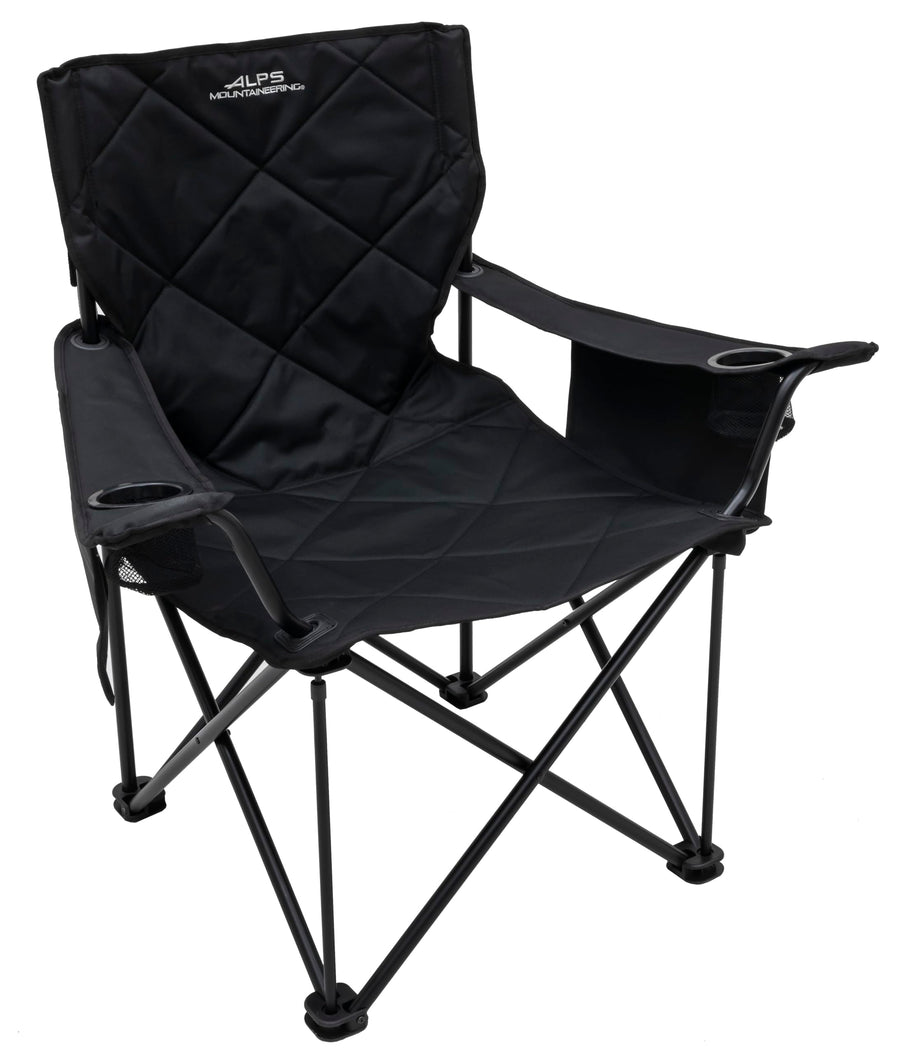 Heavy-Duty Folding Camping Chair with Mesh Cup Holders and Storage Pockets